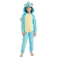 thumbnail image 4 of SWEETXIN Kids Seahorse One-Piece Pajamas Halloween Snug Plush Costume Sleepwear Christmas Gifts for Girls Boys 8Years, 4 of 7