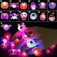 thumbnail image 3 of LINLIN 50pcs Halloween Led Light Up Rings, Party Favors Flash Rings for Kids, Finger Lights for Halloween Cosplay Birthday Party Decoration Supplies, 3 of 7