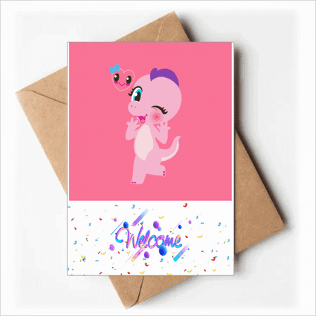 Dinosaur Kingdom Love You Welcome Back Greeting Cards Envelopes Blank