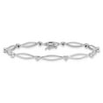 thumbnail image 5 of Auriga Fine Jewelry 925 Sterling Silver Rhodium Plated Diamond Bracelet 7 inch for Women, 5 of 6