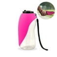 thumbnail image 2 of Pink Fold-A-Bowl Portable Pet Water Bottle & Bowl, 2 of 5