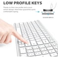 thumbnail image 4 of iClever GK03 Wireless Keyboard and Mouse Combo - 2.4G Portable Wireless Keyboard Mouse, Rechargeable Ergonomic Design Full Size Slim Thin Stable Connection Keyboard for Windows 7/8/10, Mac OS, 4 of 7