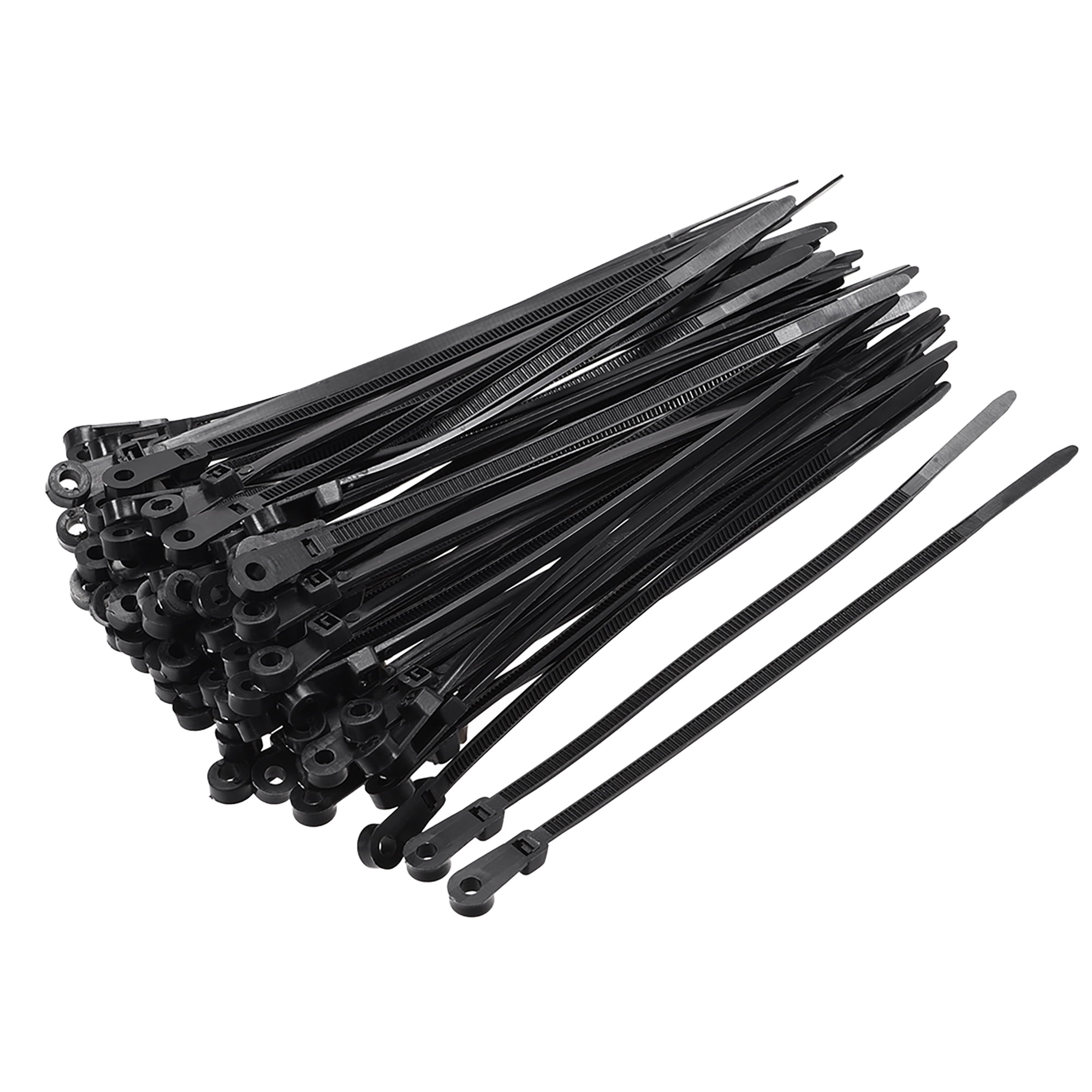 Mount Head Cable Zip Ties 6 Inches Screw Hole Nylon Wire Strap Black 50pcs Mount Head Cable Zip Ties 6 Inches Screw Hole Nylon Wire Strap Black 50pcs