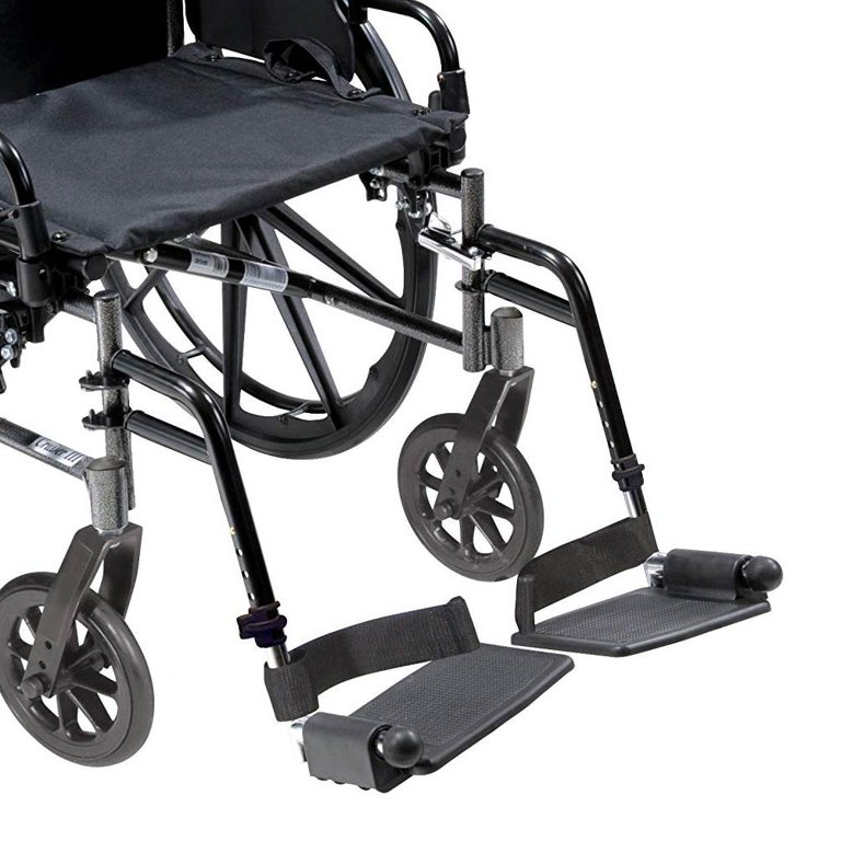 Drive Medical Blue Streak Wheelchair with Flip Back Desk Arms