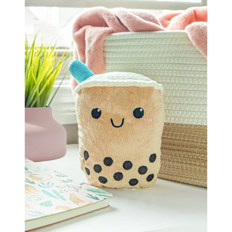 Lily Anne Boutique Boba Tea Plush Toy with Squeakers for Soft