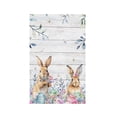 thumbnail image 1 of Easter Kitchen Dish Towel Striped Rabbit Print Household Kitchen Towel, 1 of 5