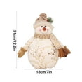 thumbnail image 3 of Christmas Snowman Decorations,Christmas Plush Snowman Doll Tabletop Decorations,Christmas Snowman Ornaments,Plush Snowman for Christmas Ornament Home Decor Snowman Doll,Stuffed Snowman with Scarf, 3 of 6