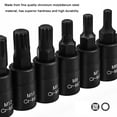 thumbnail image 3 of Amdohai 10Pcs Universal 3/8 Square Drive Socket Set M4-M16 Socket Kit Chromium Molybdenum Steel Socket, 3 of 7