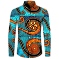 thumbnail image 2 of Camisa con botones para hombre nueva, camisas de manga larga con estampado africano Dashiki, ropa tradicional para parejas, ropa de calle de estilo étnico de hip hop, 2 of 5
