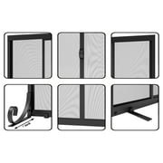 Fire Beauty Fireplace Screen, Wrought Iron Mesh, Baby Safe Spark Guard Protector with 2-Doors Large Flat Guard Screens (35 x 28 Inch)