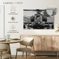 thumbnail image 5 of Elephant Stock Apache Fighter Helicopter Wall Art - Horizontal Canvas Wall Art - Living Room Wall Decor - Military Canvas - Gray And Black Decor - 36" x 24", 5 of 8