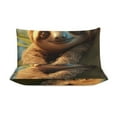thumbnail image 4 of 3PCS Sloth Duvet Cover Set Twin, 1 Duvet Cover And 2 Pillowcase, Duvet Cover for Kids Girls Boys And Teens, 4 of 6