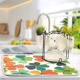 thumbnail image 2 of Yayeee Dish Drying Mat for Kitchen Counter Ultra Absorbent Easy Clean Pad 24x18", White Clover Pattern, 2 of 7