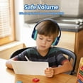 thumbnail image 6 of Kids Headphones Wired Tronsmart KH01C, for School Travel, Safe Volume Limited, Foldable Lightweight Over-Ear Headphones for PC/Tablet- Blue/Green, 6 of 11