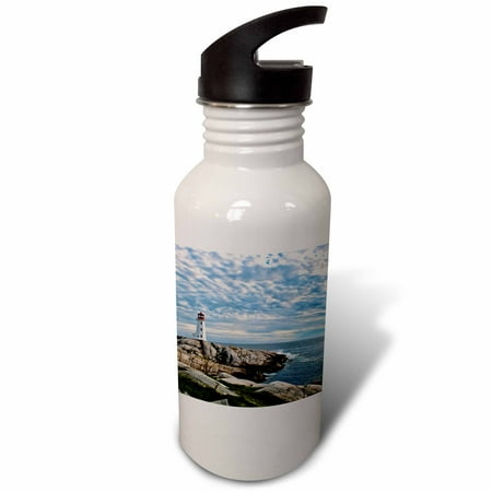 

3dRose Lighthouse in Peggys Cove Nova Scotia-CN07 BBA0022 - Bill Bachmann Sports Water Bottle 21oz