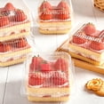 thumbnail image 5 of 50-Pack Clear Plastic Containers with Lids, Disposable Takeout Boxes for Strawberries and Snacks, 5 of 7