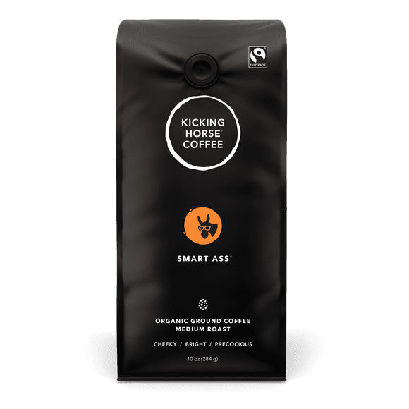 Kicking Horse Coffee - Smart Ass - Medium Roast, Ground, 284 g - Ground Coffee