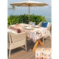 thumbnail image 4 of Outdoor Tablecloth with Umbrella Hole and Zipper, Orange Pumpkins Fall Rectangle Table Cloth 60x102 Inch Waterproof Tablecloth, Thanksgiving Flowers Autumn Leaves Picnic Table Cover for Patio Camping, 4 of 7