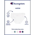 thumbnail image 2 of Champion Girls’ Softest Touch Classic Hipster Briefs, 5 Pack, Sizes XS–XL, 2 of 4
