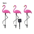 thumbnail image 2 of Matsuzay Flamencos rosados para patio Lámpara solar duradera de acero inoxidable Batería incorporada de 600 mAh que dura toda la noche. Iluminación y accesorios Paquete de 3, 2 of 6