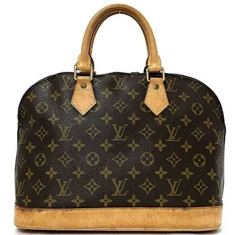 Pre-Owned Louis Vuitton Handbag Alma PM Brown Beige Gold Monogram  