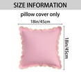 thumbnail image 6 of Unique Bargains Cotton Throw Pillow Covers Cushion Cases Pink 18" x 18", 6 of 6