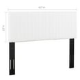 thumbnail image 4 of Modway Keira Full/Queen Solid Wood and Faux Leather Headboard in White, 4 of 7
