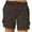Dark Gray-05, variant on HTNBO Womens Cargo Shorts with Pockets -Casual Summer Short with Drawstring