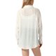 thumbnail image 3 of Camisas de botón INSPIRE CHIC para mujeres, de manga larga, con cuello alto, corte holgado, camisa de sol casual, blusas con bolsillos, blanca L, 3 of 6