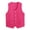 Hot Pink, variant on Unisex Volunteer Activities Vest Supermarket Waiter Uniform Button Up Clerk Vests Workwear Red L