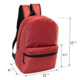 thumbnail image 4 of 17 Inch Bulk Backpacks  Assorted Colors -   Case Of 24 Backpacks, 4 of 5