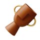 thumbnail image 2 of Scandinavian Human Face Vase For Home Furnishing Light Brown 1Pcs, 2 of 4