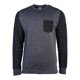 thumbnail image 1 of Sudadera con bolsillo Stripeout de Vans para hombre, negro, mediano Vans Camisa de entrenamiento, 1 of 2