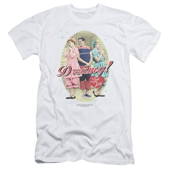 I Love Lucy Dreamy! S/S Adult 30/1 T-Shirt White