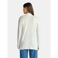 thumbnail image 3 of Time and Tru Women's and Women's Plus Open Front Cardigan Sweater, Sizes XS-4X, 3 of 5