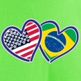 thumbnail image 3 of CafePress - USA Brazil Heart Flags T Shirt - Light T-Shirt - CP, 3 of 4