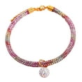 thumbnail image 2 of Walbest Cat Crystal Diamond with Bell Adjustable Collar Rainbow Neck for Pet Dogs Cats, 2 of 7
