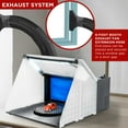 thumbnail image 3 of Portable Hobby Airbrush Paint Spray Booth Kit Exhaust Filter LED Light Set Model, 3 of 7
