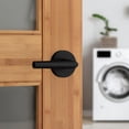 thumbnail image 2 of Matte Front Door Handle with Lock Reversible Square Exterior/Interior Door Handles with Lock Keyed Entry Door Lever for Front Door Bedroom Bathroom & Office Modern Home Decor, 2 of 9