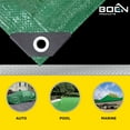 thumbnail image 2 of 9 ft. x 12 ft. Multi-Purpose Blue Poly Tarp Cover 8 Mil Thick Weave Material, Waterproof Material, Waterproof, 2 of 7