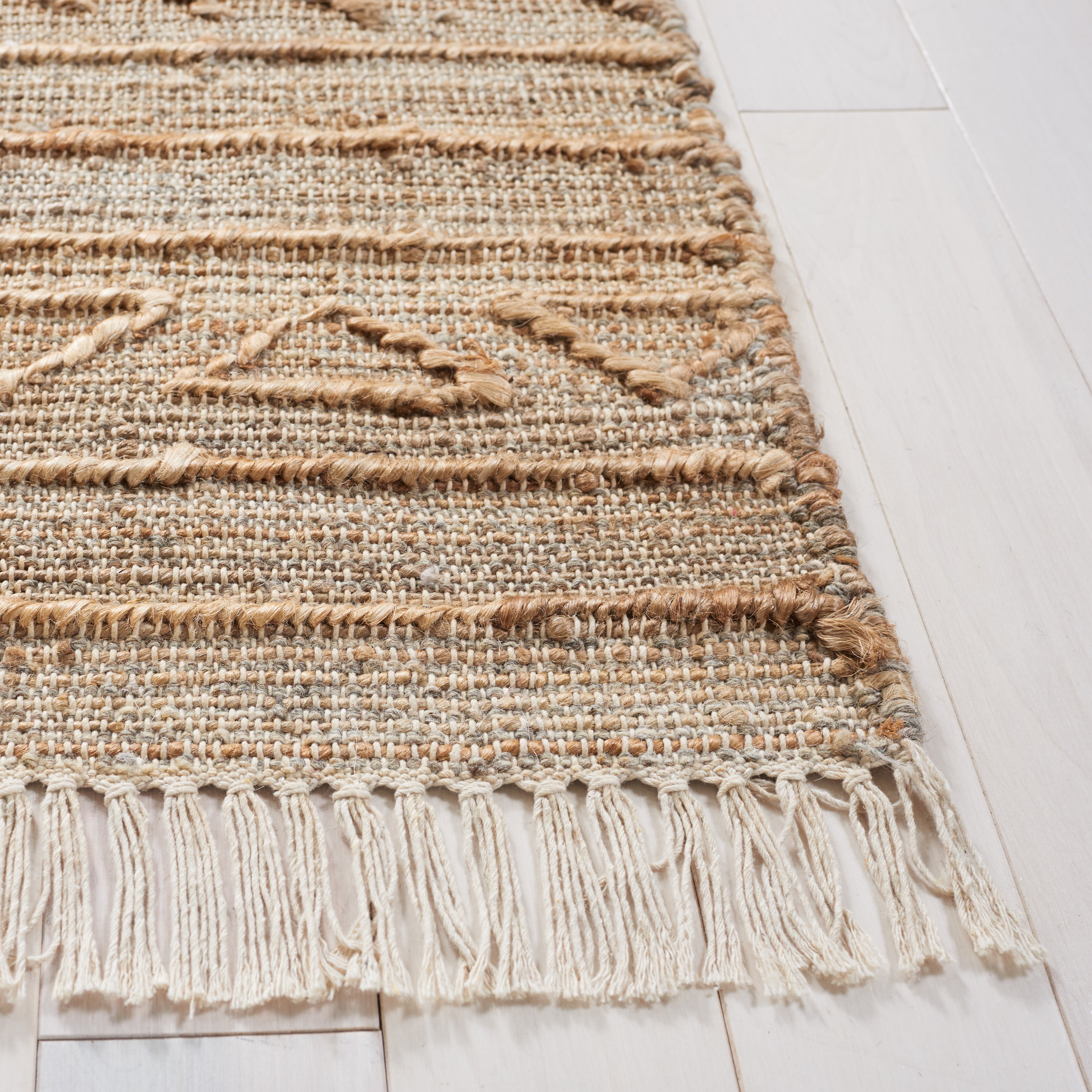 SAFAVIEH Natural Fiber Gracelyn Geometric Area Rug, Natural, 6' x 6' Square