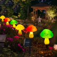 thumbnail image 1 of Luces solares para jardín, paquete de 6 luces solares tipo hongo IP65 a prueba de agua 8 modos, luces solares para jardín al aire libre para jardín, césped, patio, cerca Kuyhfg Bienvenido a Kuyhfg, 1 of 5