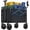 Black, variant on Simenmax Heavy Duty Collapsible Wagon Cart, 220 lbs Capacity All-Terrain Folding Wagon Portable Gear Cart for Camping, Beach, Gardening, Grocery Shopping, Blue