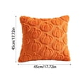 thumbnail image 4 of Fall Pillow Covers Throw Pillow Cases Halloween Thanksgiving Autumn Decorations Pumpkin Soft Plush Fabric Couch Cushion Case for Sofa Bedroom Living Room Home Decor, 18 x 18 Inch 1 Pack, 4 of 8