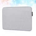 thumbnail image 2 of EeaseCA 15 Inches Laptop Storage Bag Portable Computer Tote Bag Simple Briefcase for Outdoor Travel Home (Grey), 2 of 7