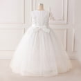 thumbnail image 4 of HAYIMI Child Girls Formal Party Dress Elegant Tutu Gown For Recital Pageant Beach O-Neck Classic Dresses, 4 of 8