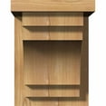 thumbnail image 2 of 7 1/2"W x 10"D x 10"H Mediterranean Smooth Corbel w/Backplate, Western Red Cedar, 2 of 9