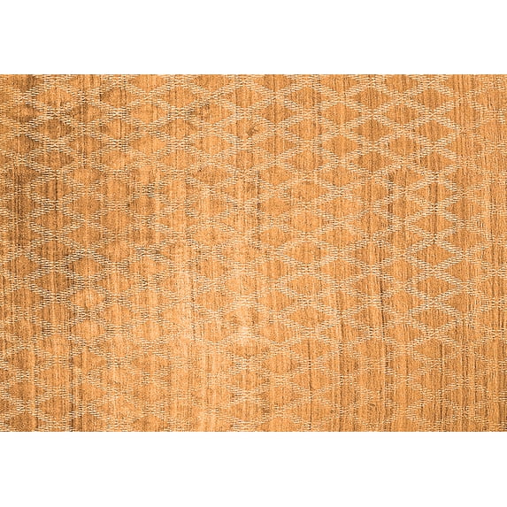 Ahgly Company Indoor Rectangle Oriental Orange Industrial Area Rugs, 4' x 6'