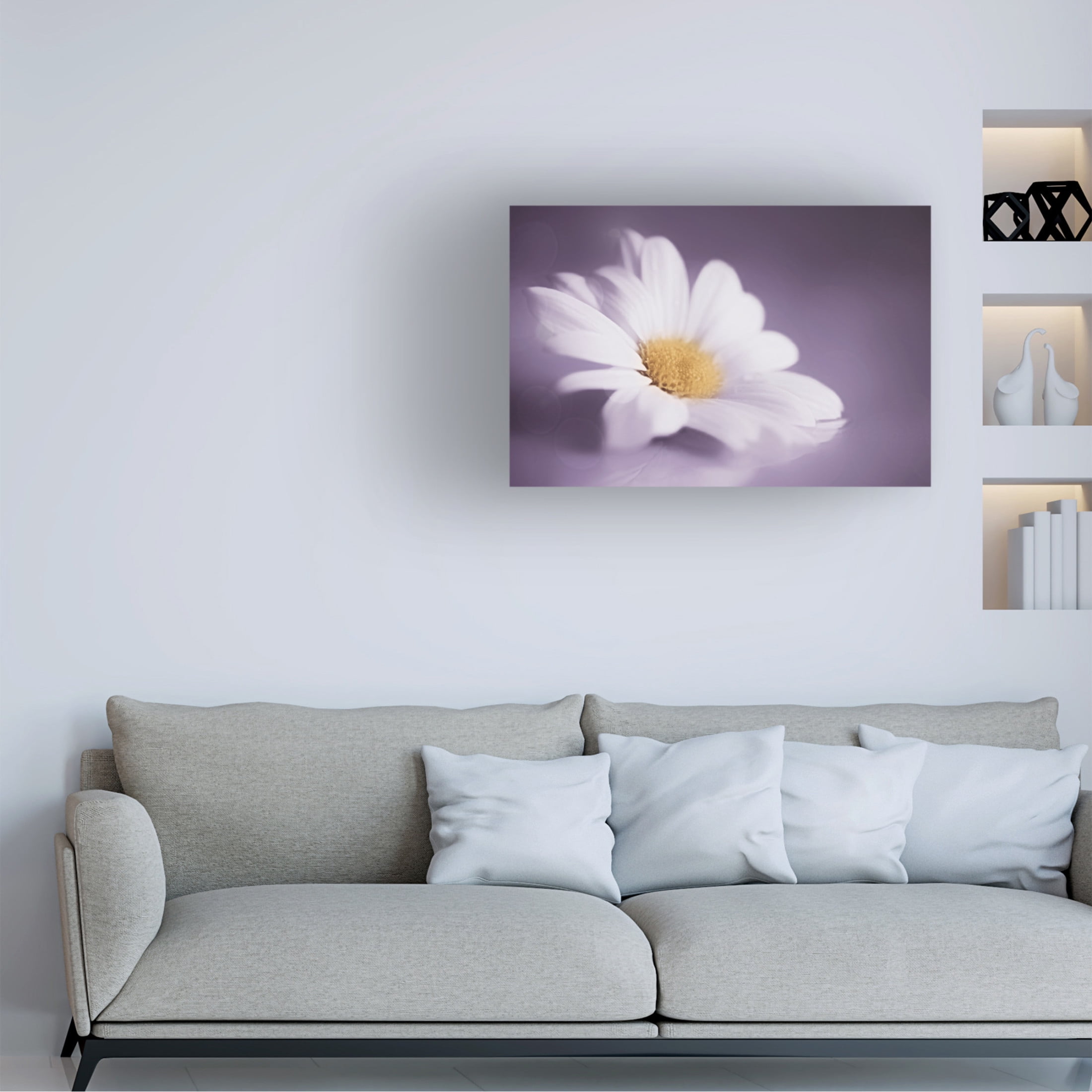 Canvas Wall Art - Cicek Kiral 'Soft Was The Light' Wall Art for Living Room, Bedroom, or Office Décor by Trademark Fine Art - 19 x 12 Inches