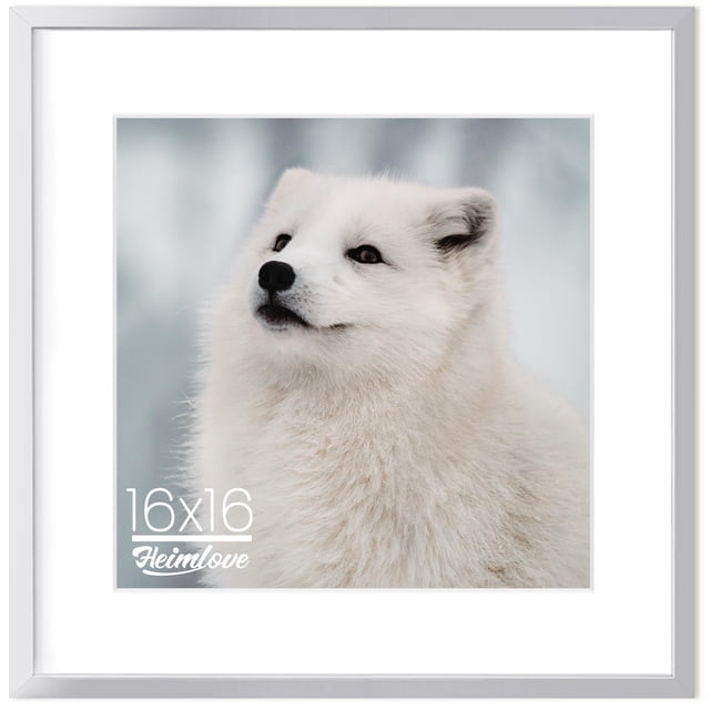 Marco de fotos Heimlove 41x41 cm Aluminio Plateado